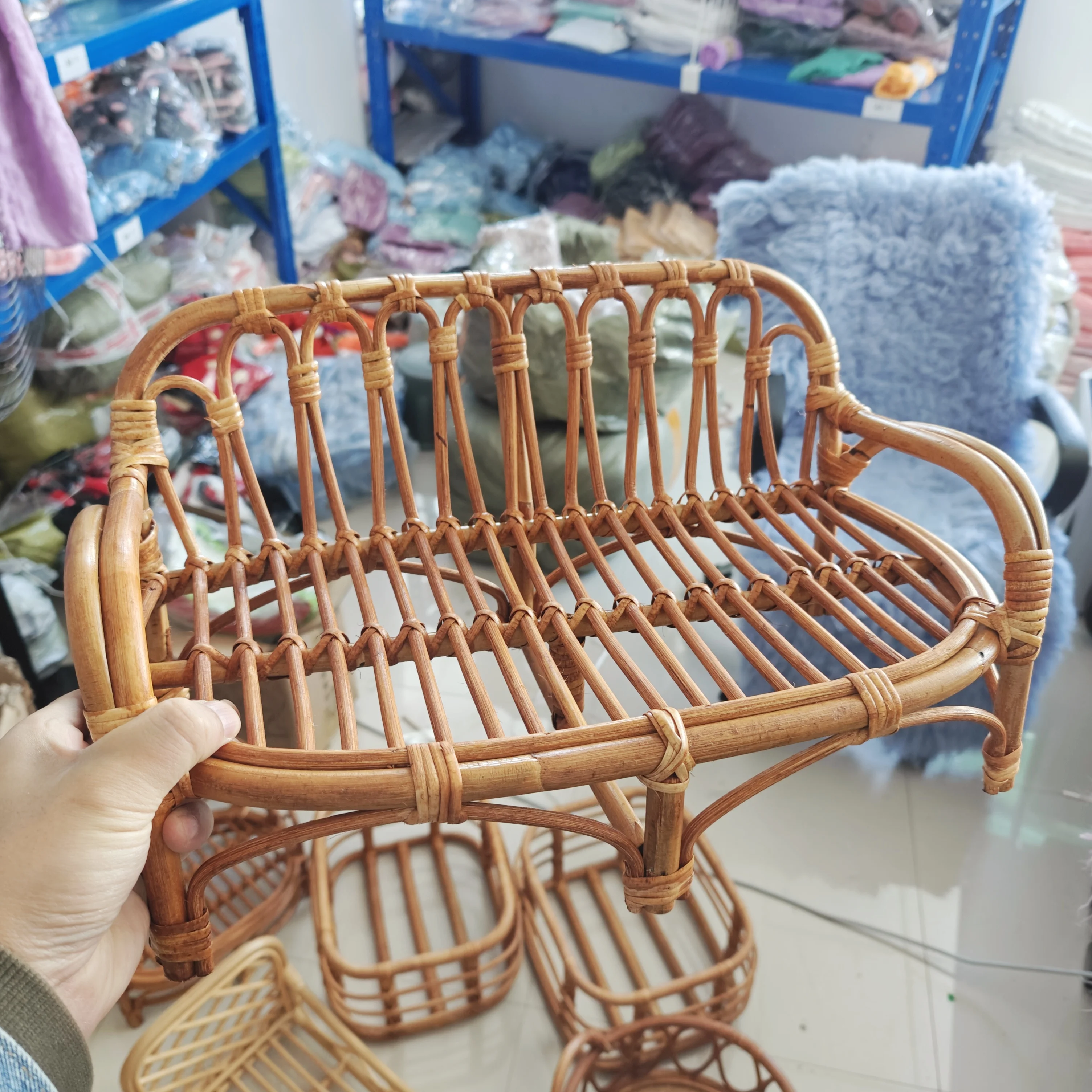 Newborn Basket Props Newborn Photography Props Retro Baby Photography Bed Infant Pose Shooting Studio Accessories Baby Sofa