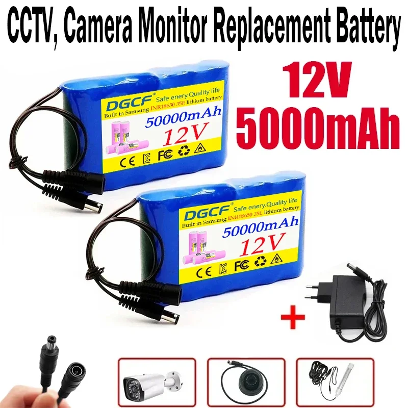 

New Portable 3S2P 12V 20000mah/30000mah/40000mah Rechargeable Li-Ion Battery, For LED Lamp Light Backup Powe Etc+ Charger