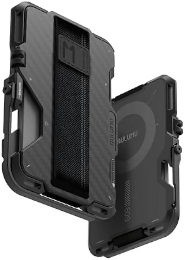 

Магнитный держатель для карт-кошелька из углеродного волокна с MagSafe, подставкой для телефона, открывателем для бутылок и RFID-экраном