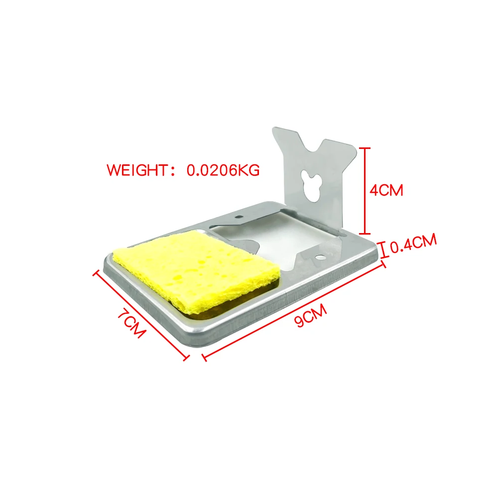 High-Temperature Resistant  Soldering Iron Stand Holder with Cleaning Sponge Pads  Welding Accessory tool