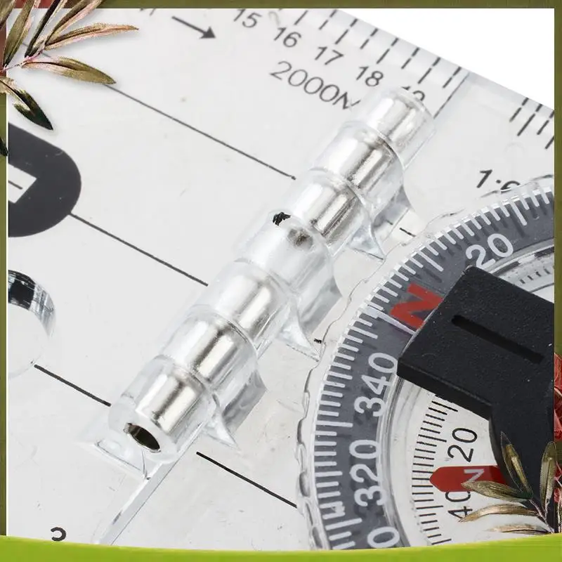 New-6X Foldable Navigation Camping Baseplate Compass Ruler Map
