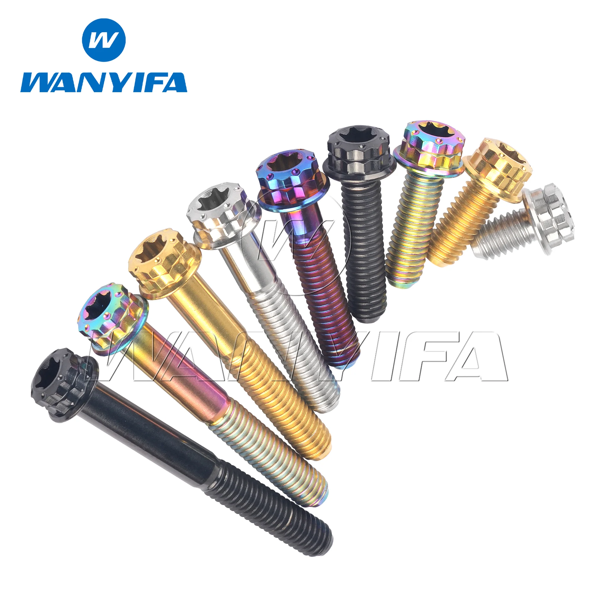 

Wanyifa Titanium Alloy Bolts M10X20/25/30/35/40/45/50/55/60/65/70Mm with Flange and Cross-Head Marking (Suitable for Motorcycles)