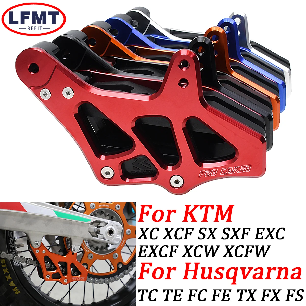 

Sprocket Chain Guide Guard For KTM EXC 300 EXC-F 350 SX 125 SX-F 450 XC XC-F 450 500 XCW TPI SD 6D 2008-2023 690 Enduro R SMC R