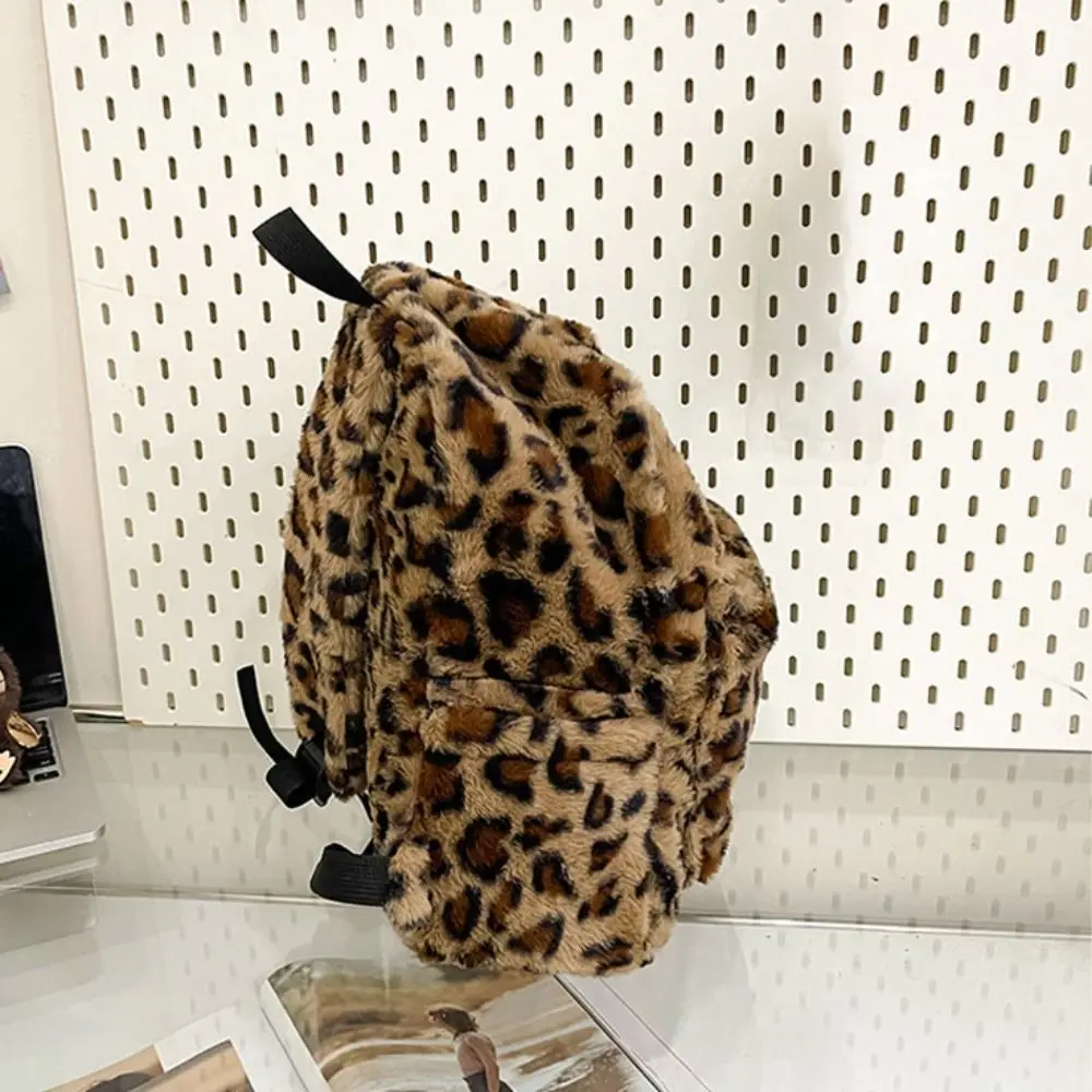 حقيبة ظهر عصرية على شكل الفهد خفيفة الوزن ولطيفة وحقيبة كتب ذات سعة كبيرة للاستخدام اليومي