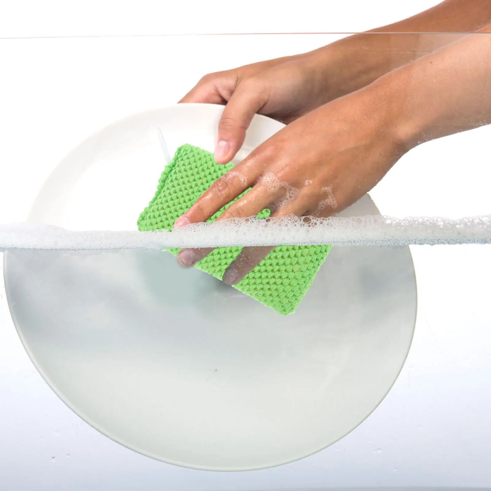 

Dish Sponge Scouring Pad Strong Non Scratch Kitchen Cleaning Sponge Pad Efficient Dishwashing Tool Household Scrubber