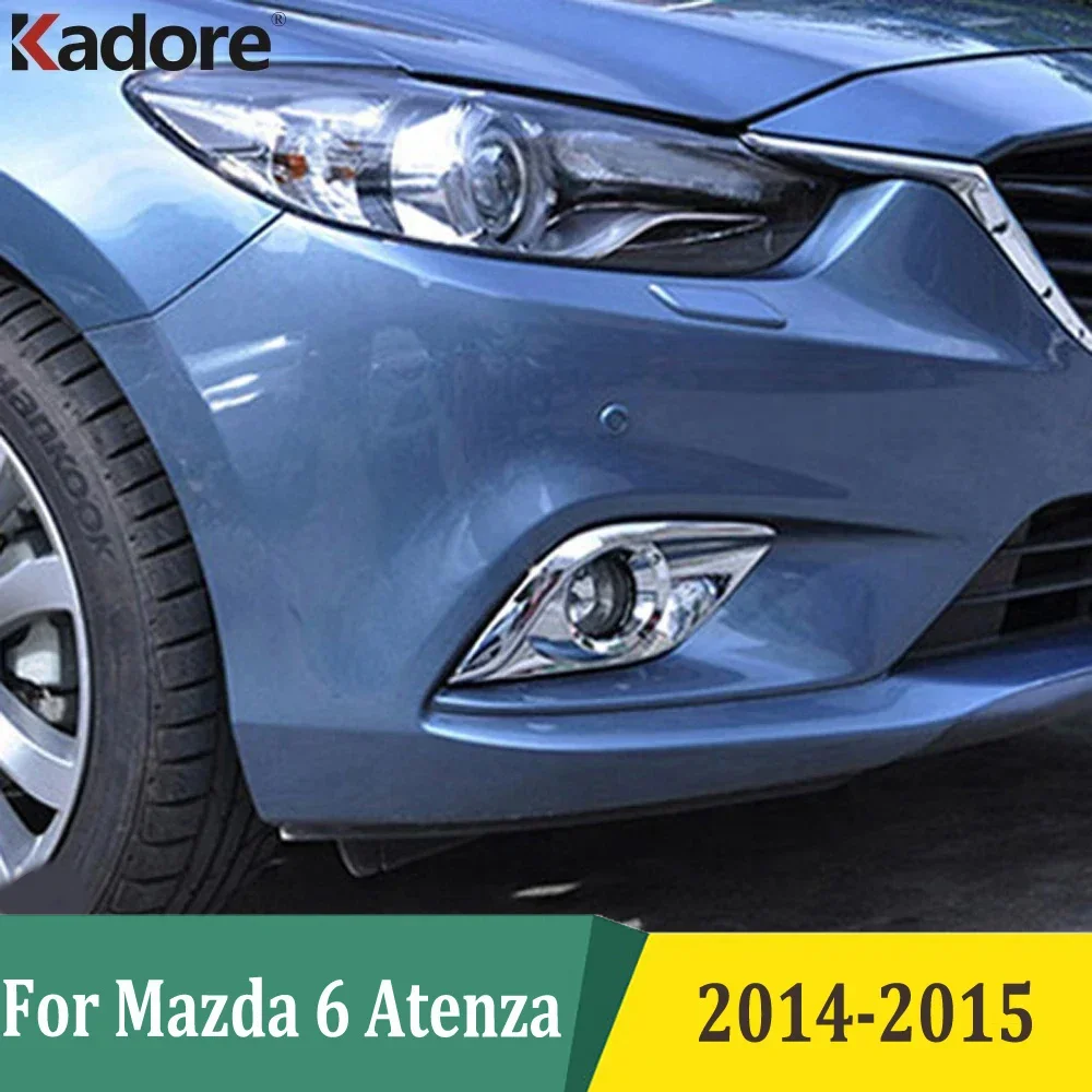 

Для Mazda 6 Atenza 2014 2015 ABS хромированная рамка передних противотуманных фар, противотуманные фары, крышка лампы, накладка, внешние аксессуары автомобиля