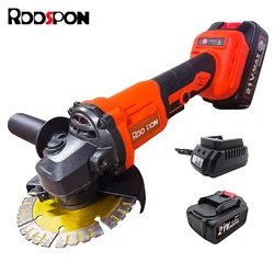 RDDSPON Brushless Cordless Angle Grinder 125MM M14 Electric Polishing Cutting Machines 3 Adjustable Speed For Makita 18V Battery