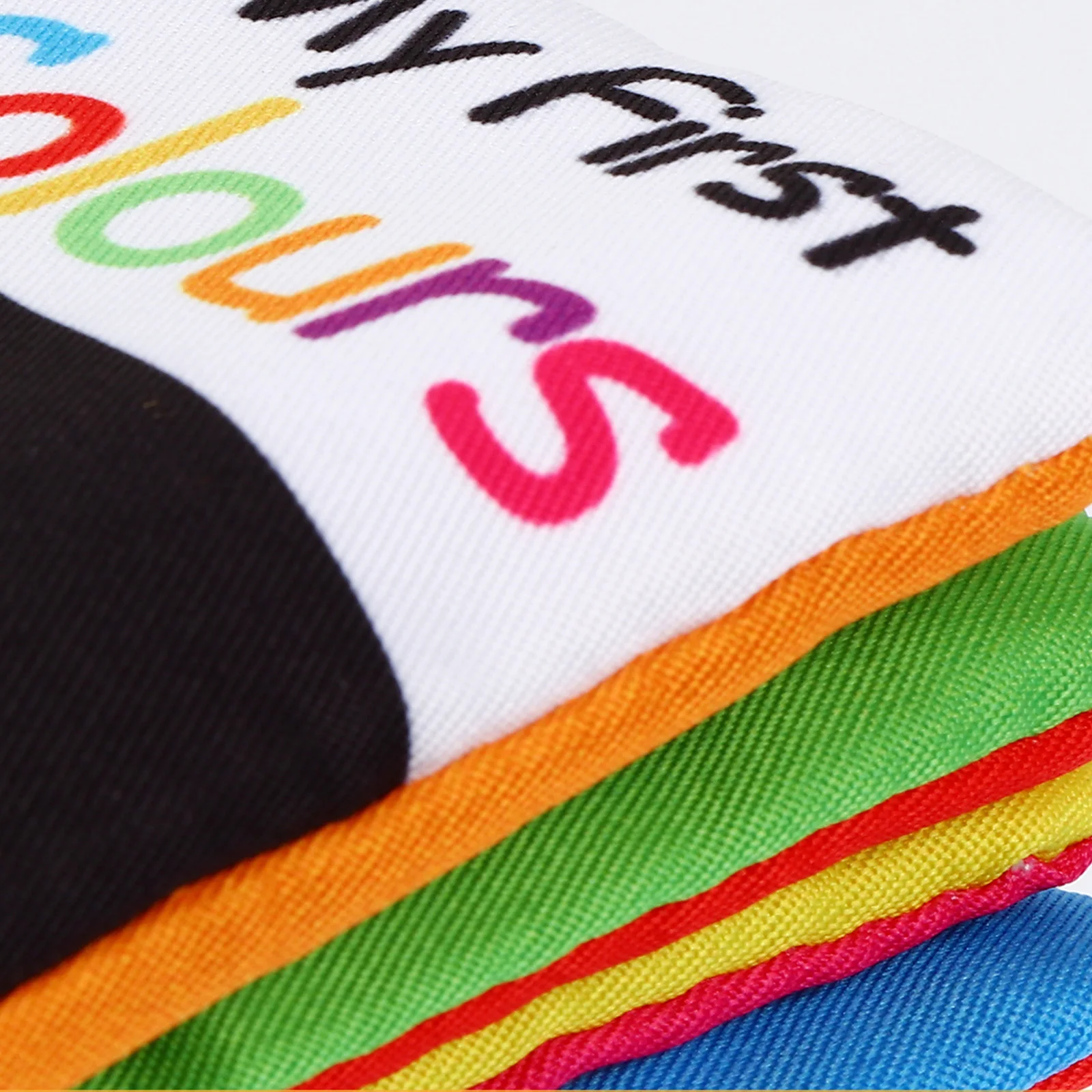 مجموعة واحدة من كتب قماش النخيل اليدوية للأطفال التعليمية الناعمة القابلة للغسل كتاب الطفل الأول تعلم الرضع التنمية المعرفية المبكرة الملونة #3