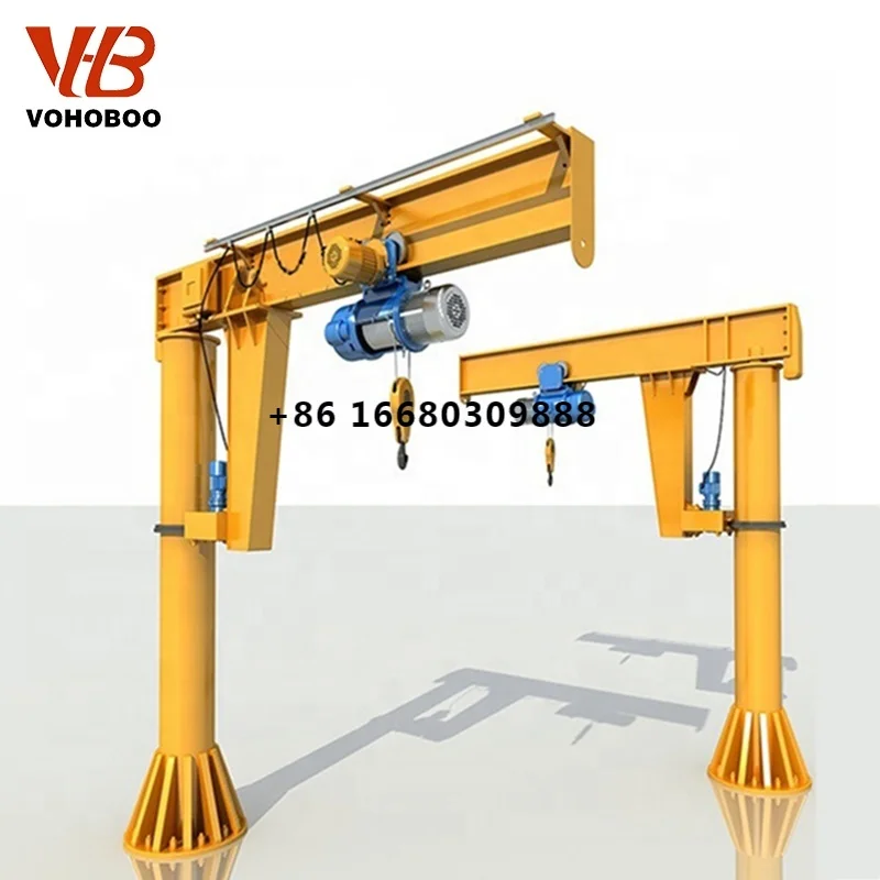 Hot Sale 380V 400V 415V 220V Column Type Electric Rotation JIB Crane with Hoist