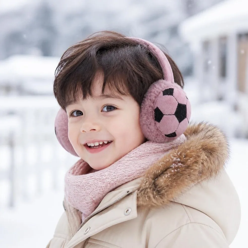 Fashion Thickened Football Earmuffs Anti-Freeze Cold-proof Winter Ear Warmer Keep Warm Soft Ear Protection Earmuff