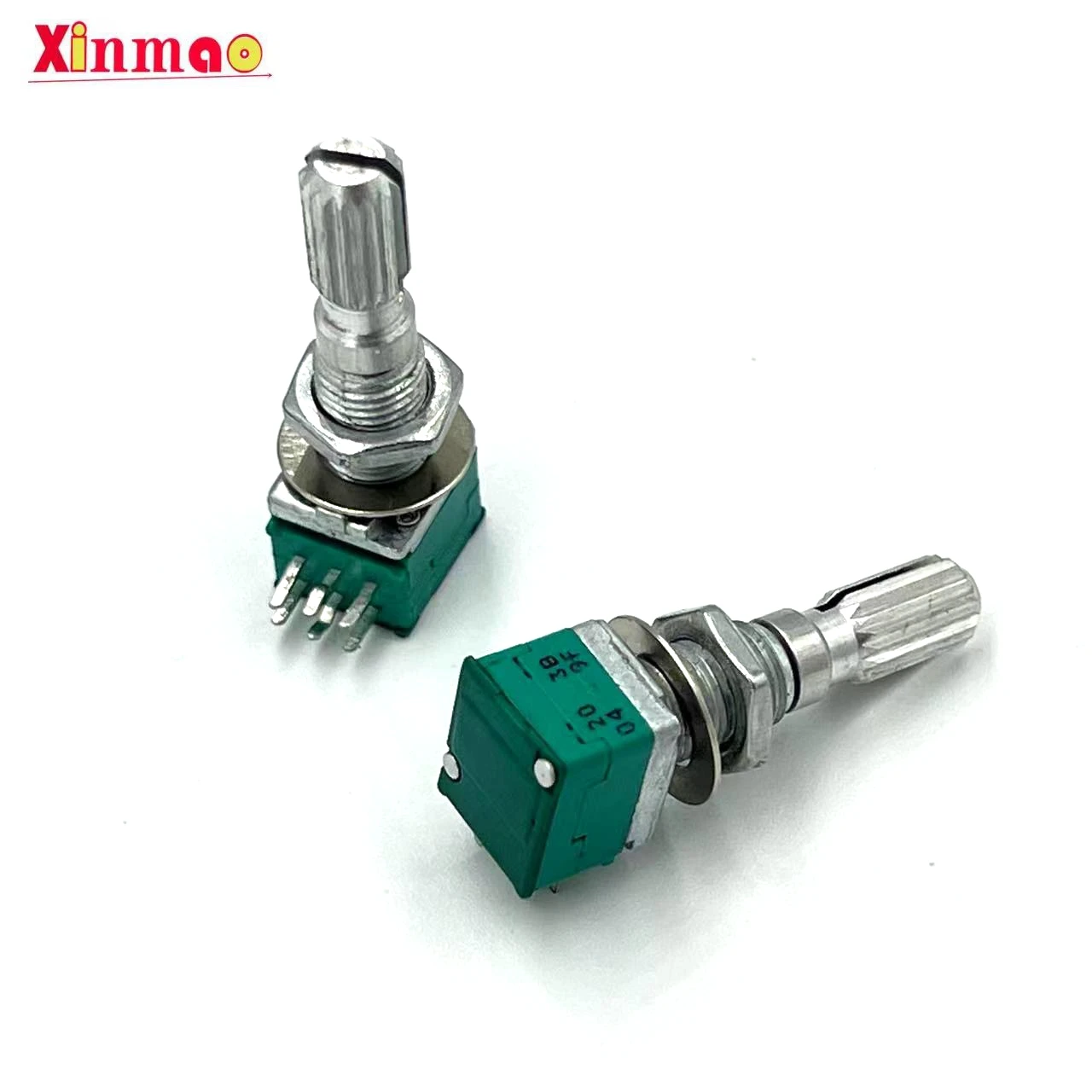 Taiwan FD Fuhua rk097 double precision potentiometer b10k with midpoint shaft wrapped thread, 30mm long