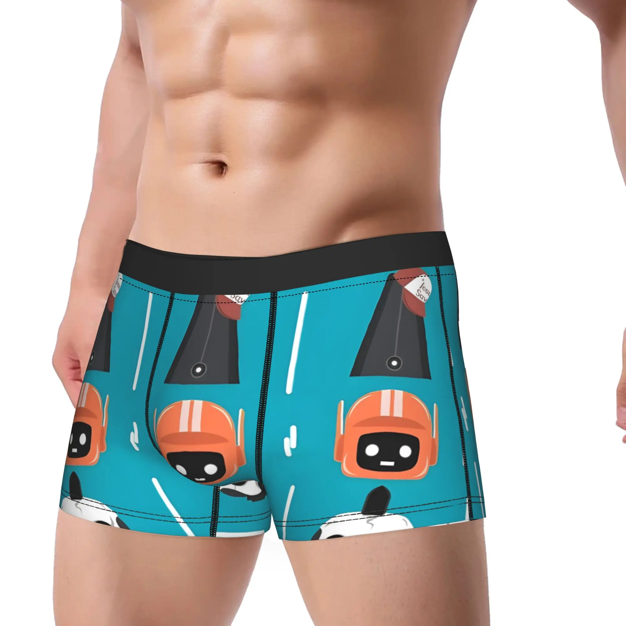 lLove Death Robots Three Robots lLove Death and Robots Underpants Breathbale Panties Men's Underwear Print Shorts Boxer Briefs