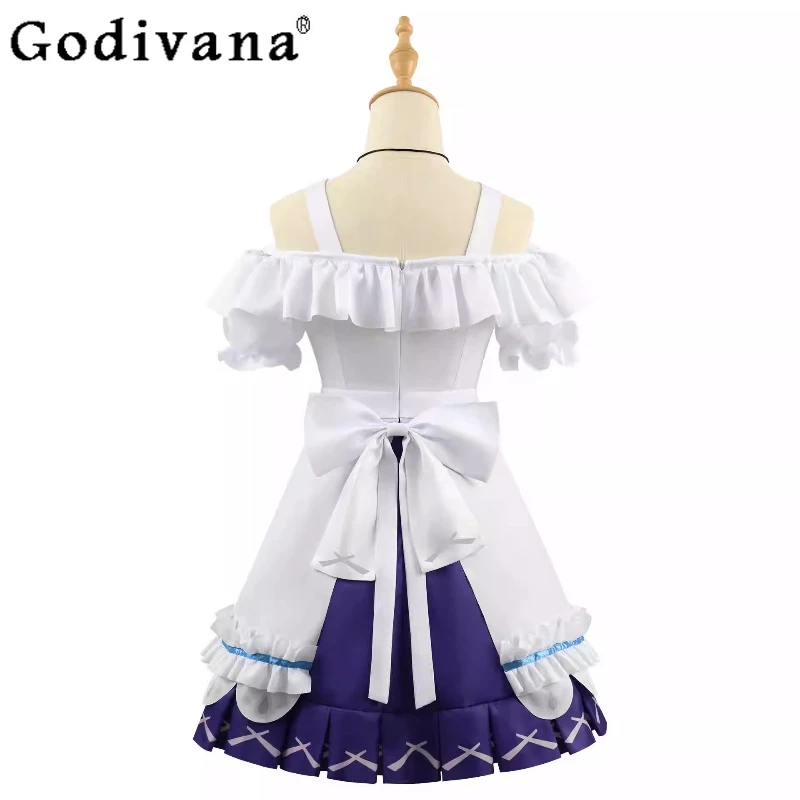 Gioco Nuovo Genshin Impact Set di abiti da donna Clervie Costume cosplay per Halloween Abito da festa di ruolo estivo femminile di Natale