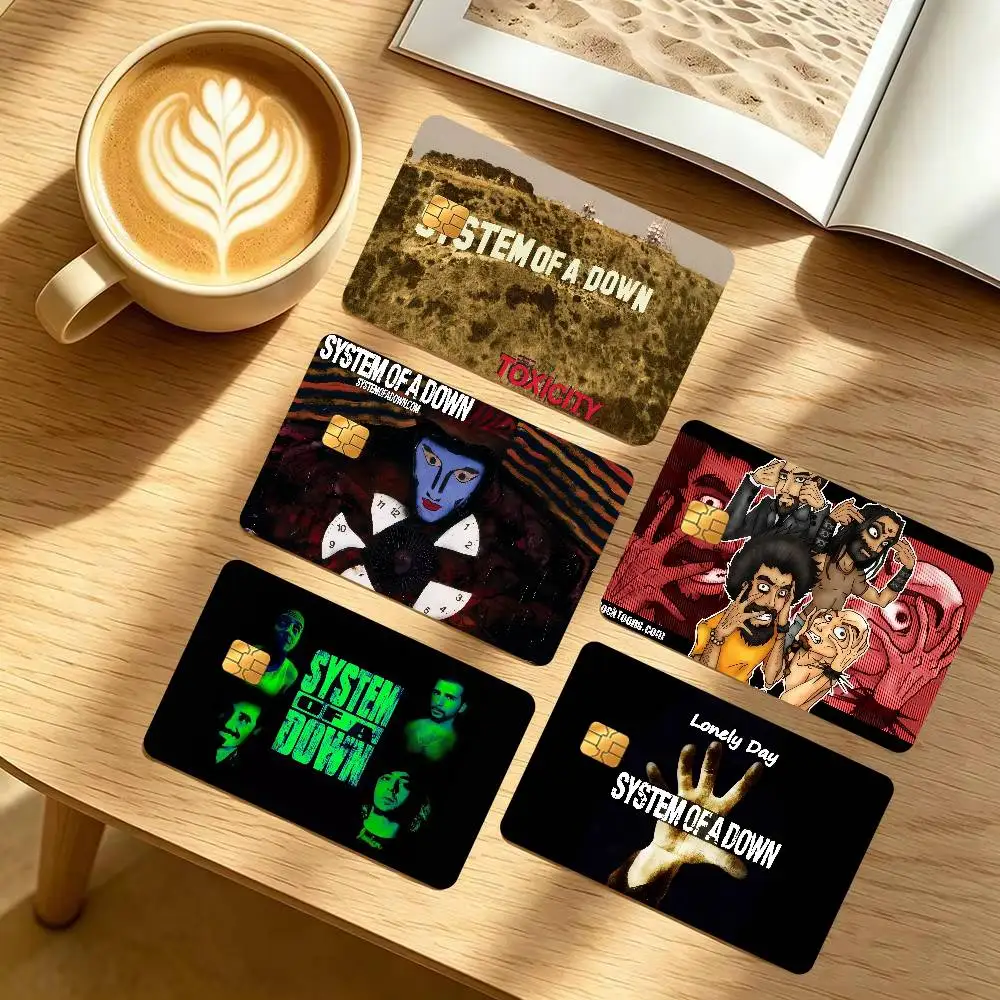 Band S-system Of A D-down   Anime Credit Card Skin Stickers For Bank Card Bus Metro Card Sticker Waterproof Women