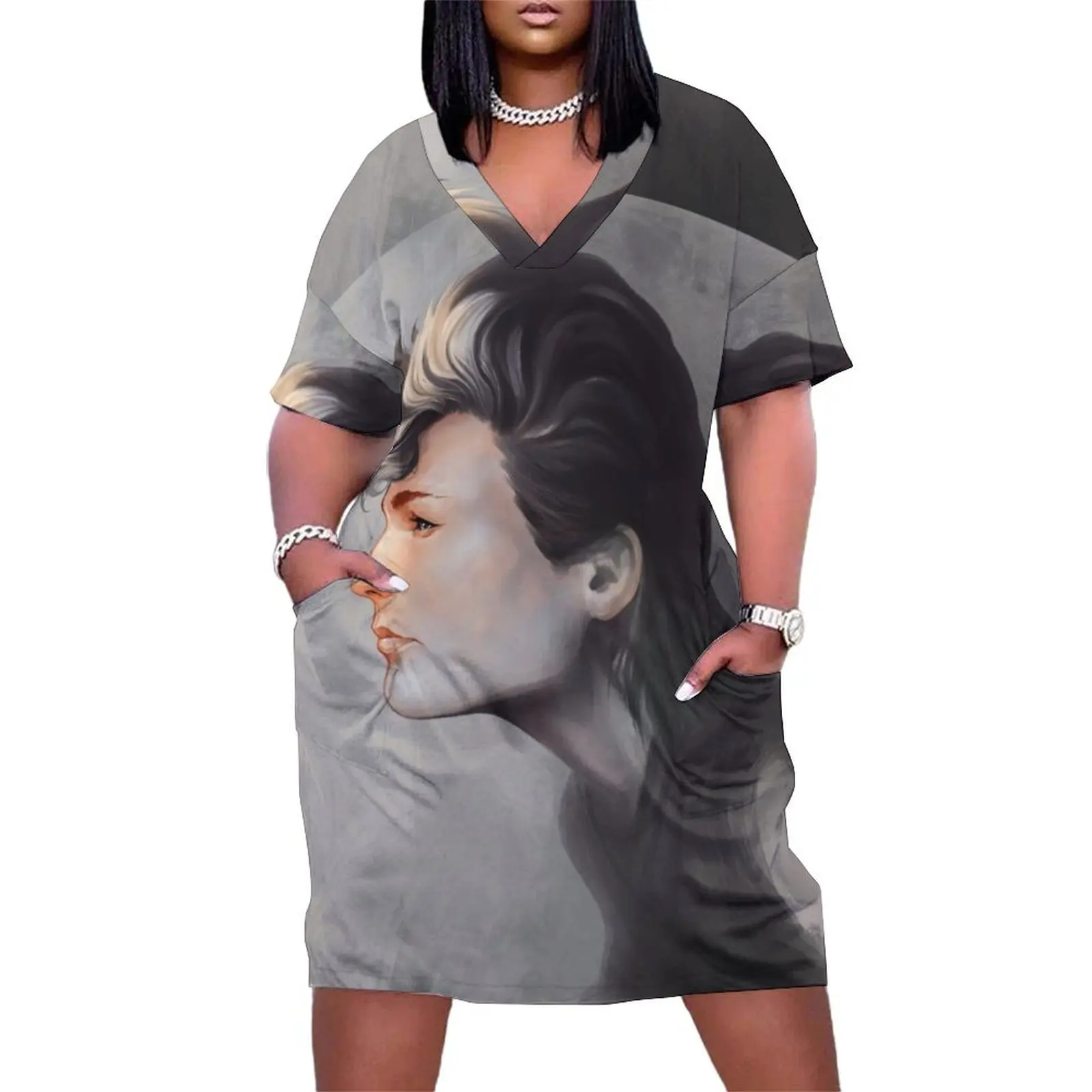 

Morten Harket, a-ha Loose Pocket Dress clothes for women dresses for womens 2025 summer outfits for women 2025