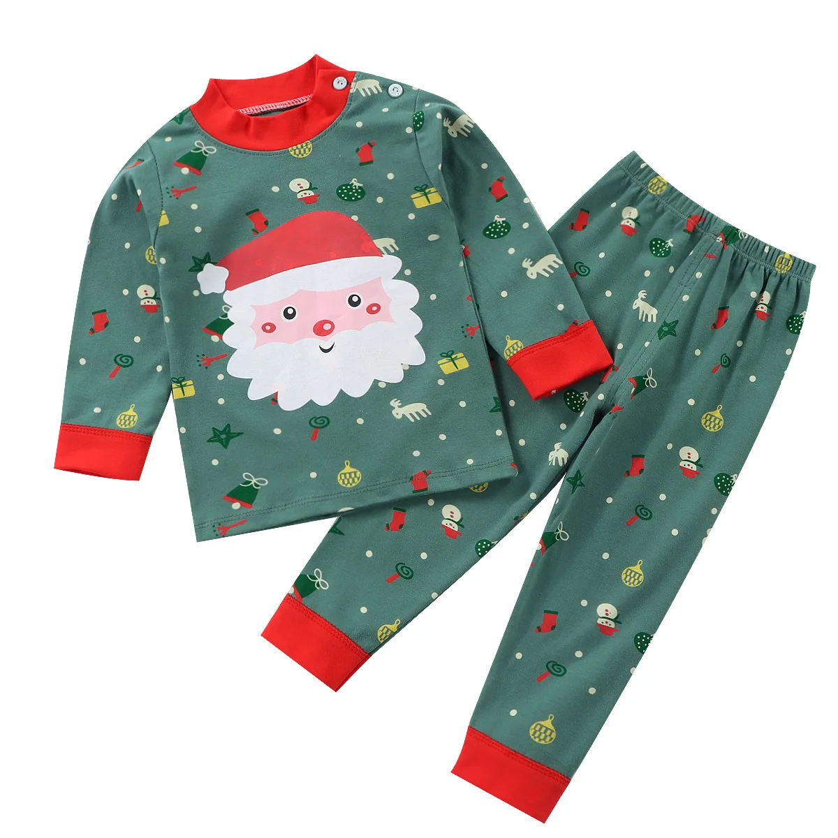 Christmas Pajamas for Kids 0-6 Years Boys Clothing Santa Claus Sleepwear Toddler Girls Xmas Nightwear New Year Party Gift DS39