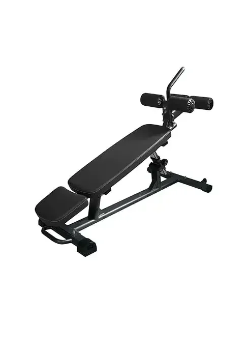 

tt Sit Up Bench with Reverse Crunch Handle - Solid Ab Workout Equipment for Your Home Gym.