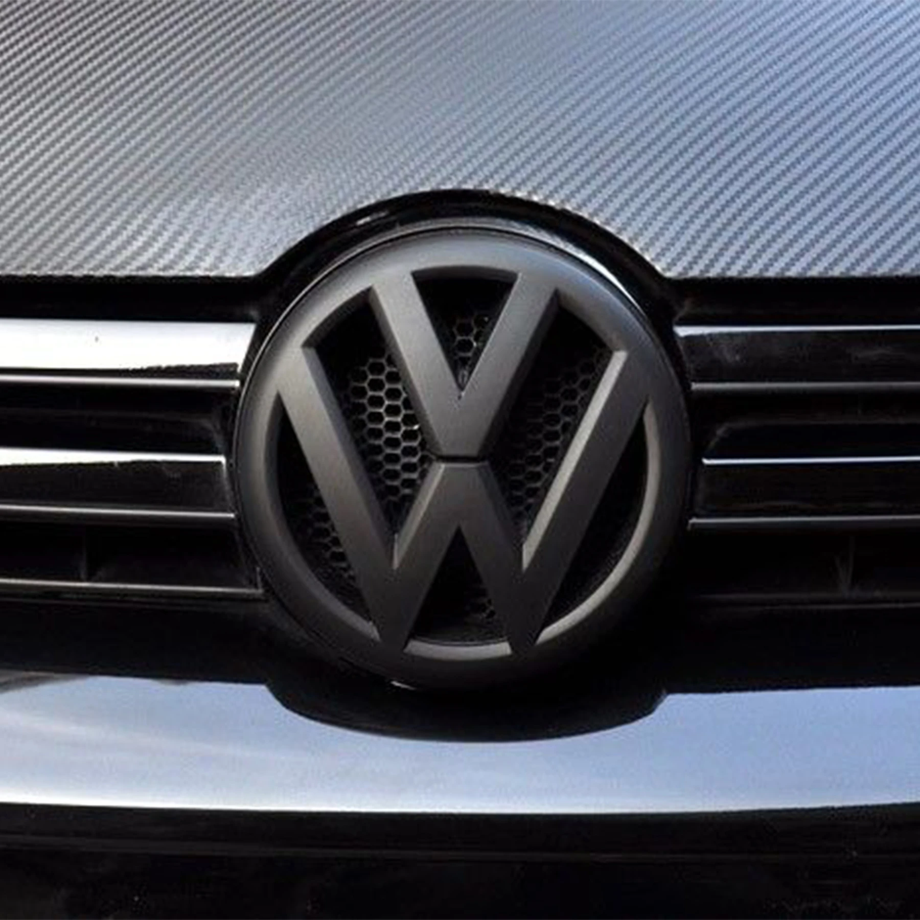 1pair Car Front Radiator Grille Emblem Lid Covers Logo Sticker For Volkswagen VW Tiguan 2017 2018 2019 2020