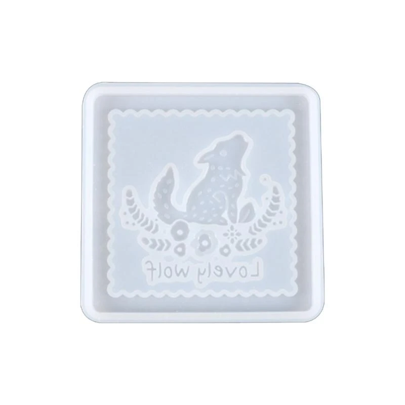 F42F Animal Molds for Epoxy Resin,Wall Decor Mold Square Mould for Resin Casting Molds for Cup Mat,Home Decor