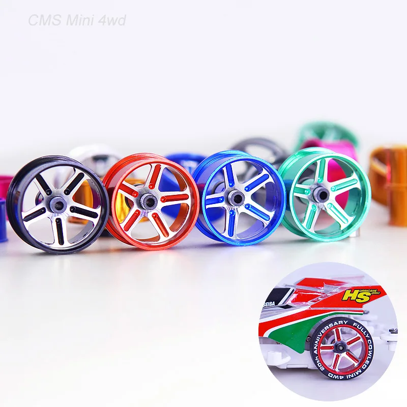 94992 알루미늄 합금 5점 별 휠 허브, Tamiya 미니 4WD 차량용 교체 부품으로 성능과 내구성 향상