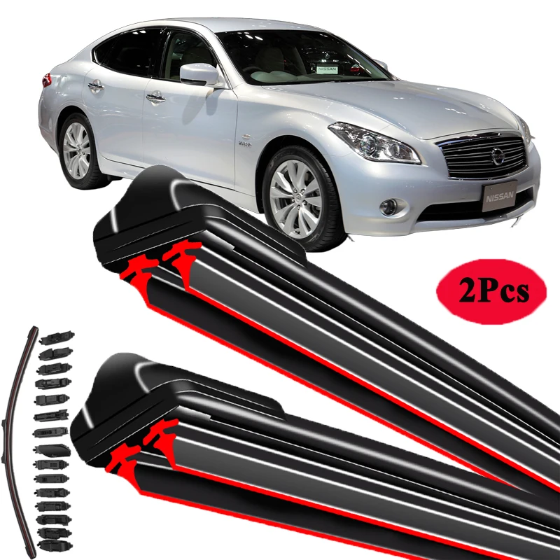 

For NISSAN FUGA I Y50 2004-2011 Car Windshield Wiper Blade Front Windscreen Washer Accessories Window Cleaning Replacement Parts