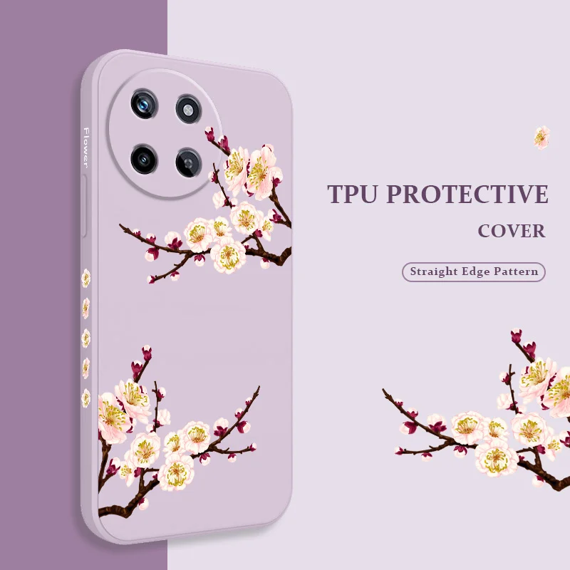 

Charming Branches Phone Case For OPPO Realme 14 13 12 11 10 9 9i 8 8i 7 Pro Plus C35 C21Y C25Y C25 Liquid Silicone Cover