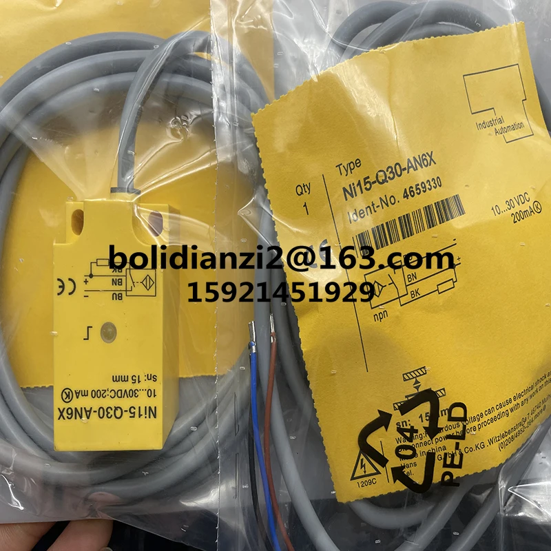 Novo Sensor Interruptor De Proximidade, Em Estoque, NI15-Q30-AP6X, NI15-Q30-AN6X