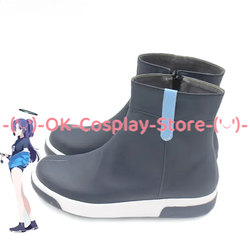 Hayase Yuuka Cosplay Costume, Jogo Azul Arquivo, Cosplay Adereços, Dia das Bruxas, Botas de Carnaval, PU Sapatos, Custom Made