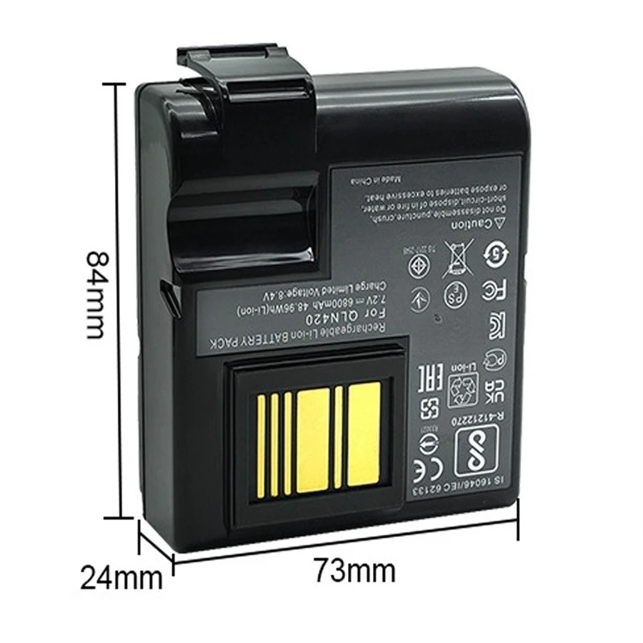 SL-ZB420 7.4V 5200mAh Lithium ion Battery for ZEBRA ZQ630 QLN420 Printer Batteries P1089760-002 P1040687 Accessories