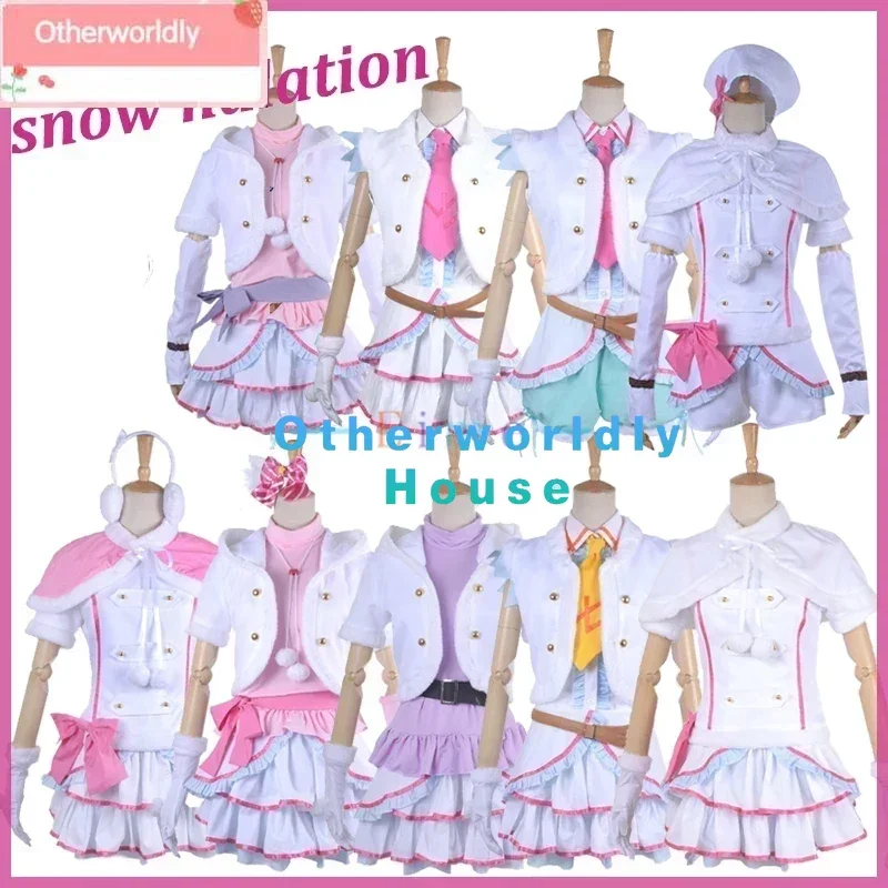 

Anime Love Live Snow Halation Cosplay Costumes Halloween Carnival Uniform Women Winter Outfits Lolita Style Custom Made