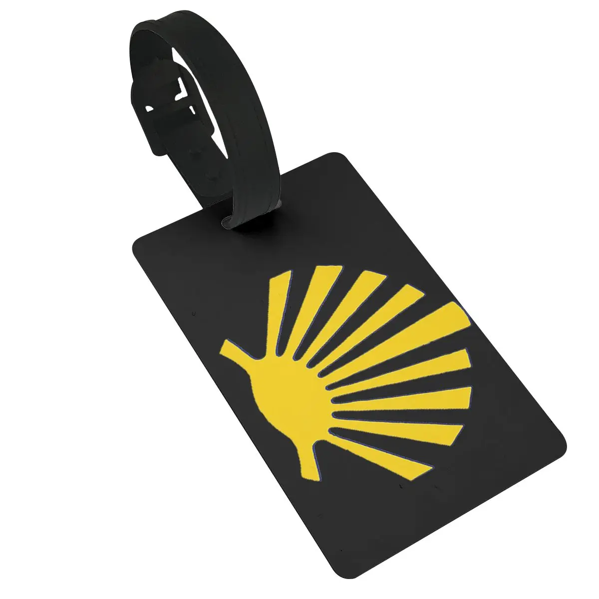 Camino De Santiago Symbol Large Yellow Scallop Shell Luggage Tags Suitcase Travel Baggage Boarding Tag Label Holder Name Address