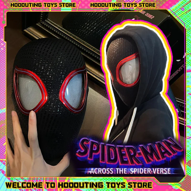 Hot Tobey Mask 1:1 Sale Marvel 3d Spider-Man Venom Helmet Lights with Mask Miles Morales Helmet Lights With Mask Christmas Gift