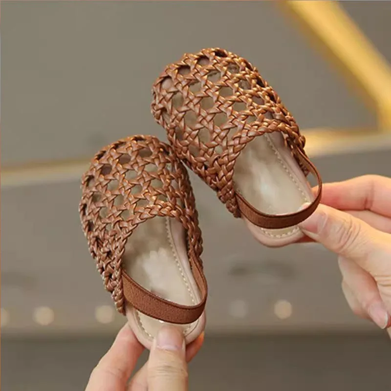 

Infant sandals summer woven shoes 1-2 years old soft-soled toddler shoes children's shoes