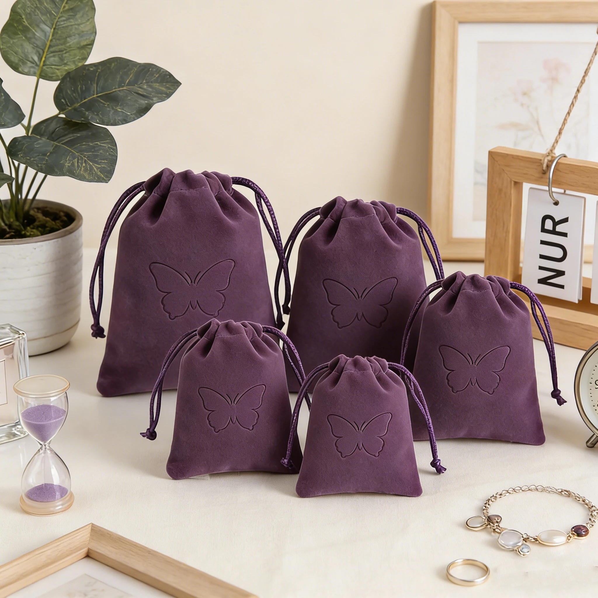 

Оптовые 100 шт. мешочки для ювелирных изделий с индивидуальным логотипом, бархатные мешочки на завязках с лентой, роскошные мешочки для хранения серег, колец, ожерелий, браслетов