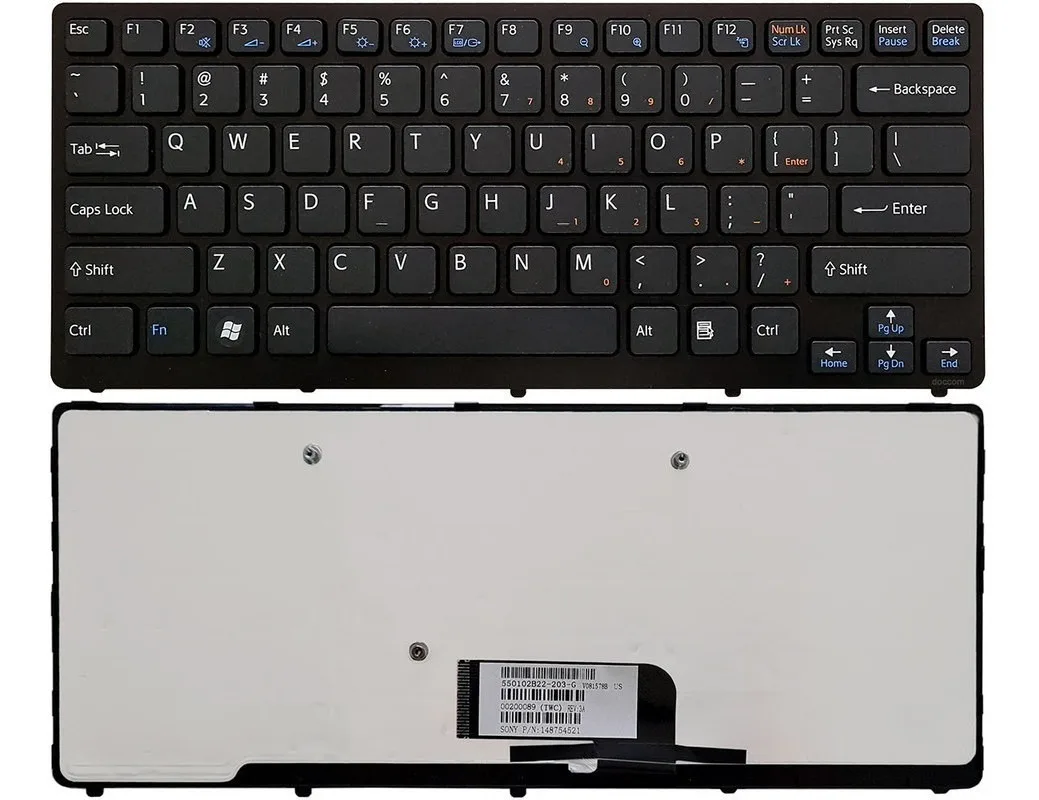 Compatible Keyboard Notebook Sony Vaio Vpc-cw1s1e/P Vpccw1s1e/P Vpc-cw1s1e/R Vpc-cw-2jgx Vpccw2jgx Vpc-cw2kgx Vpc2kgx Vpc-cw26fa