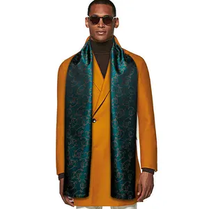 Barry.Wang-Floral Seidenschicht Männer, Jacquard, formell, gold, grün, rot, blau, lila, grau, männlich, Hochzeit, Geschäft, Party 6 Hauptverkäufe Cachecol Purpur - №6