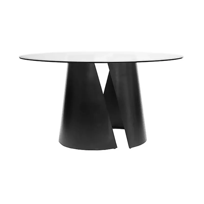 

Wrought iron sheet combination craft dining table model room American furniture