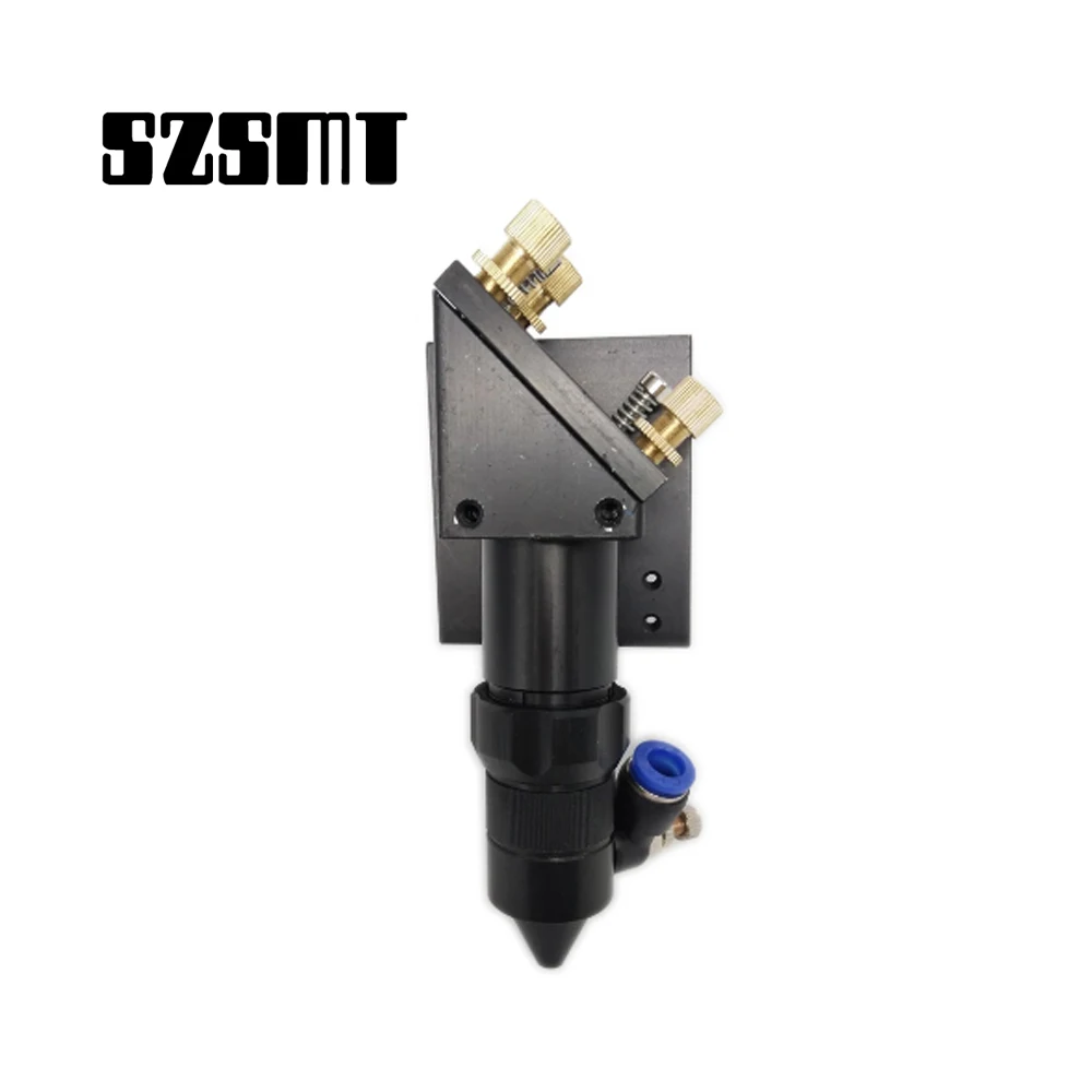 Free Shipping Can Use 20mm FL50.8mm FL63.5mm Small Black CO2 Laser Head For Engraving Cutting Machine & Mini Laser Stamp Machine