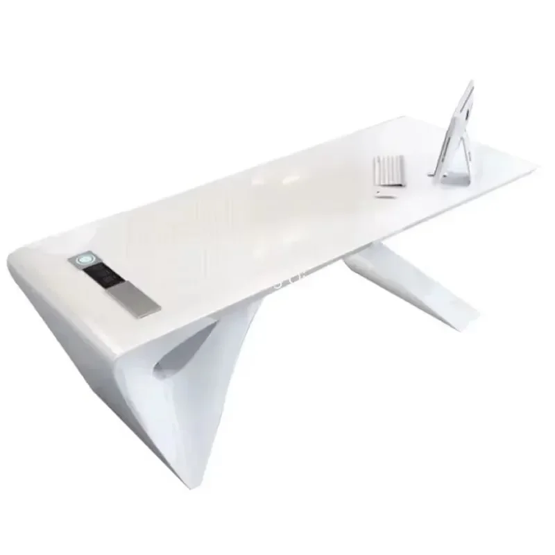 Frete grátis casa de alta qualidade mesa escritório secretário meados do século computador branco mesas arquivo exclusivo móveis escritório