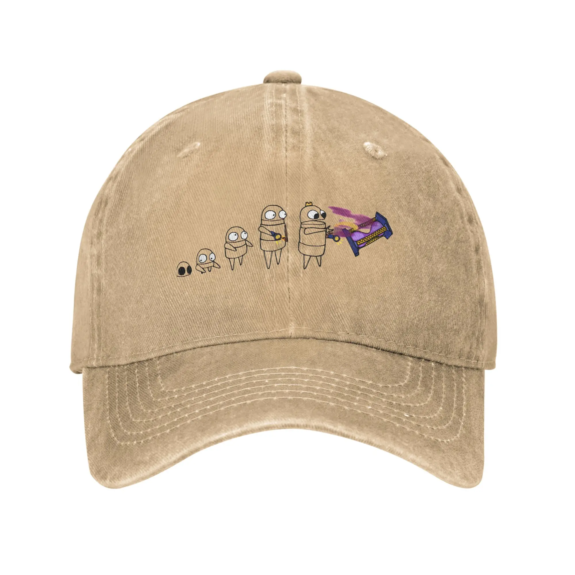

R.E.P.O. Evolution Stages of Robots Unisex Baseball Cap Repo Game Distressed Denim Hat Retro Outdoor Summer Adjustable Headwear