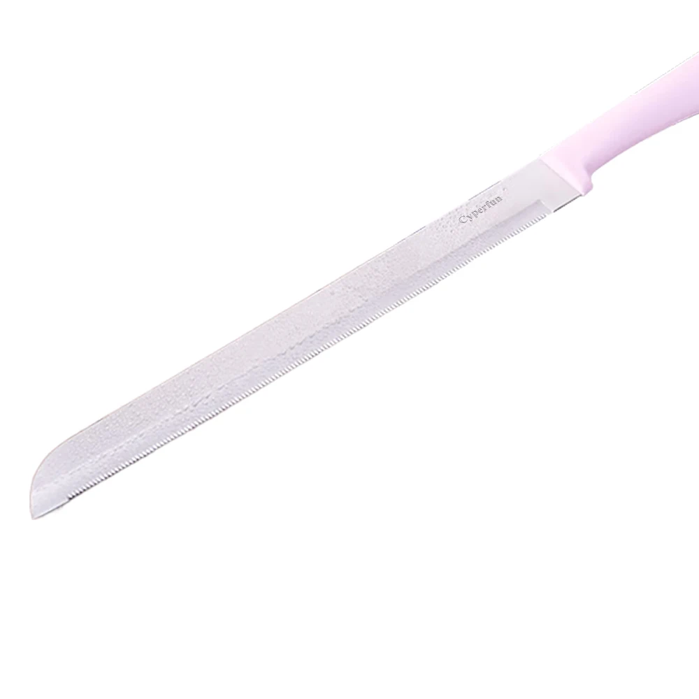 Cyperfun Pastry cutters,12Inch Stainless Steel Cake Knife Plastic Handle Baking Pastry Spatulas Serrated Bread Knife