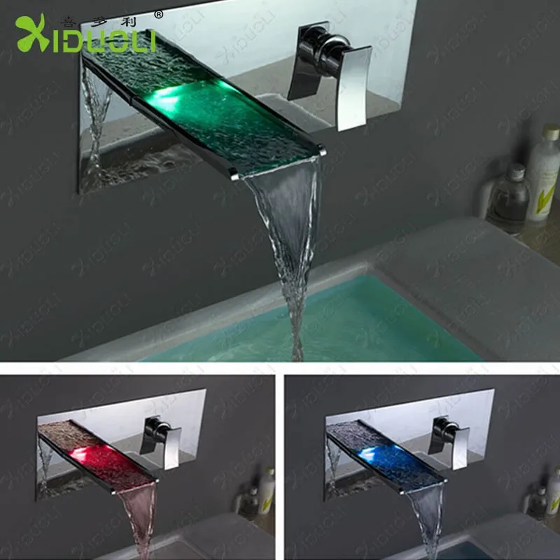 

High quality end chrome finish LED electric water tap