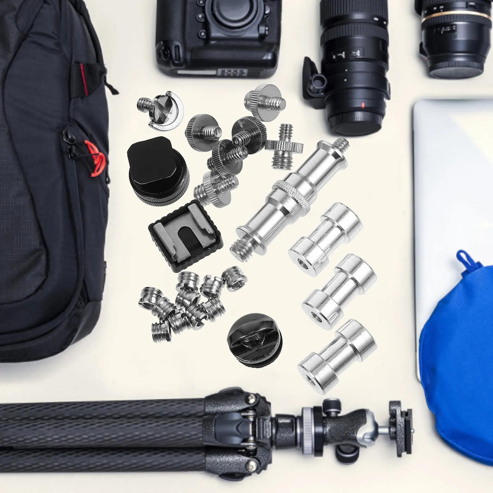 

1 Set Camera Screw Mount Kit Alloy 1/4 To 3/8 Dual Ended Tripod Screw Converter For Camera Mounting Replacement Tripod Mount