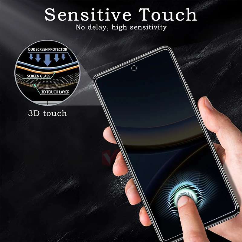 1-2 Stück Entsperren Privatsphäre gehärtetes Glas für Xiaomi Poco F7 Pro F8 Ultra Displayschutzfolie für Poco F8 Pro F7 Ultra Anti Spy Glas
