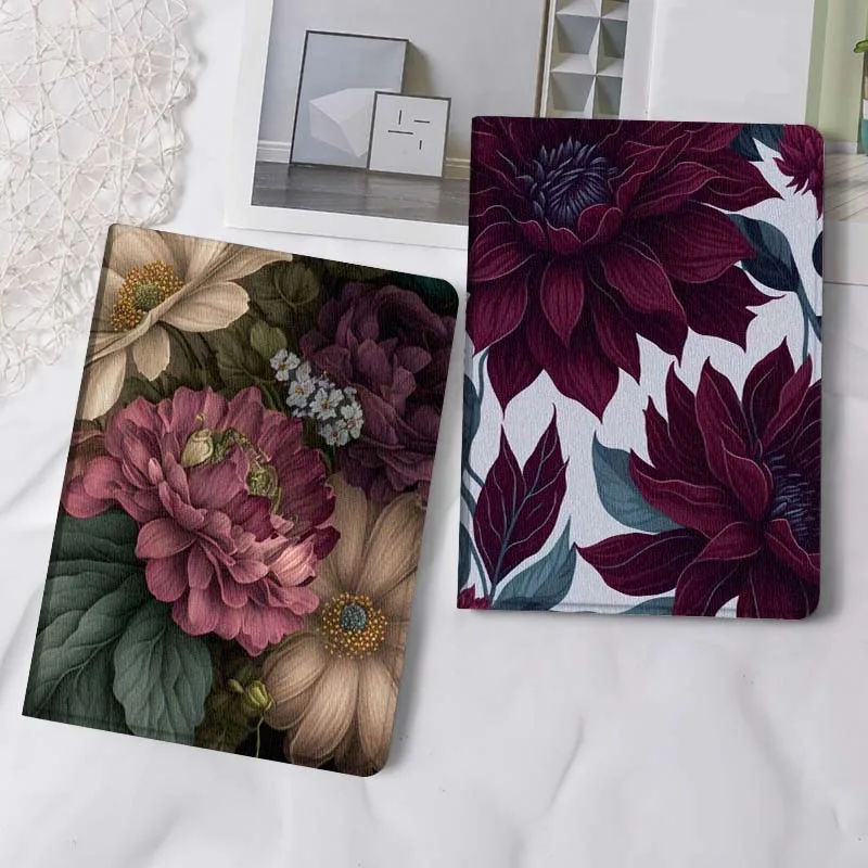 

Vintage Pink Peony Bouquet Gift Tablet Case For Samsung Tab Galaxy S6 S11 A A7 A8 A9 A11 10.1 10.4 10.5 Plus Lite