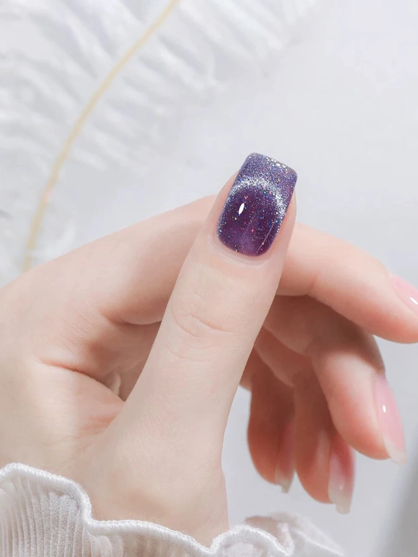 1-12 PCS 12ML Galaxy Diamond Cat's Eye Gel Smalto per unghie 2025 Autunno e inverno Popolare Flash Diamante colorato Forniture per nail art