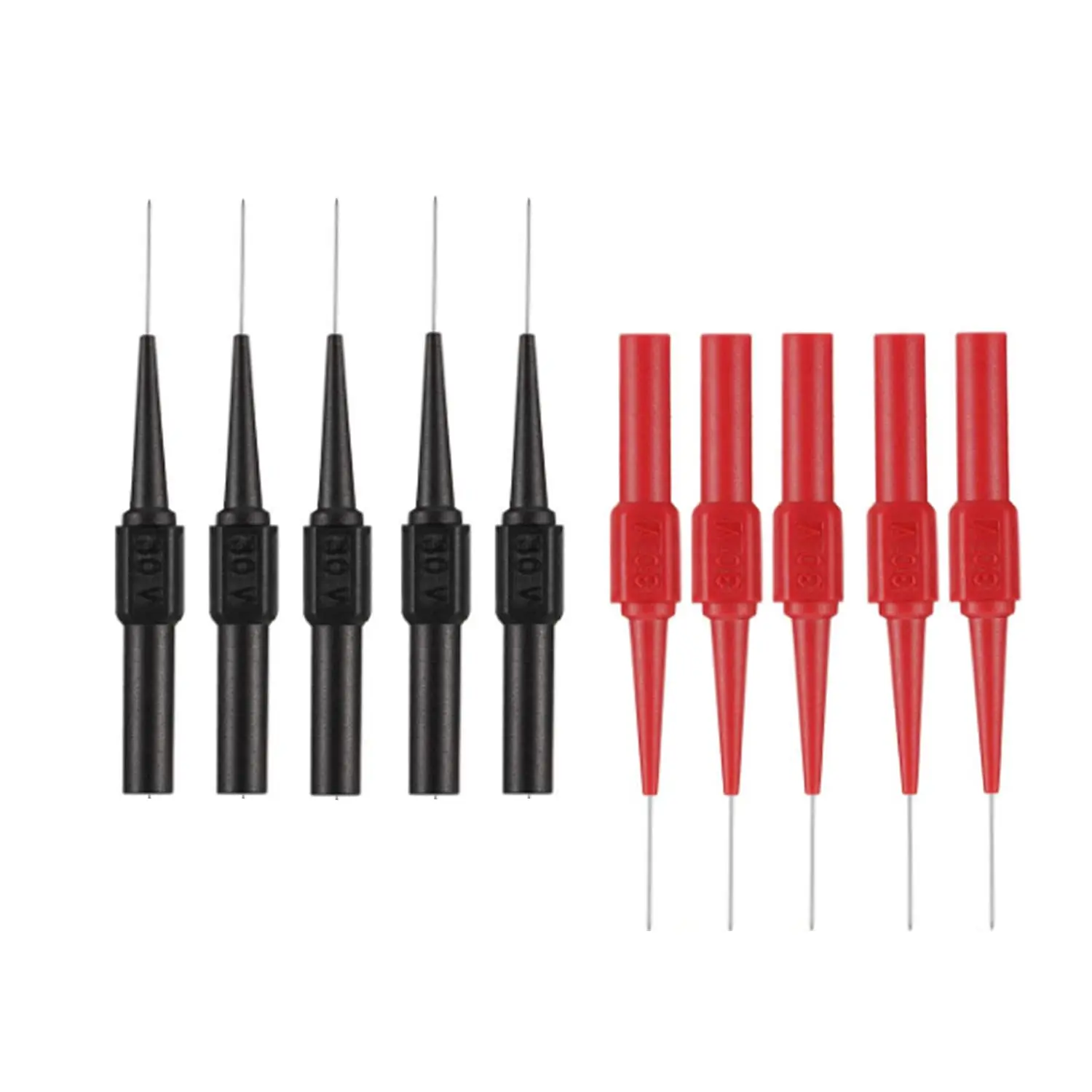 10pcs Multimeter Test Probe Back Probes Non-Destructive Insulation Piercing Needles 4mm Female Banana Plug Car Detective Tools