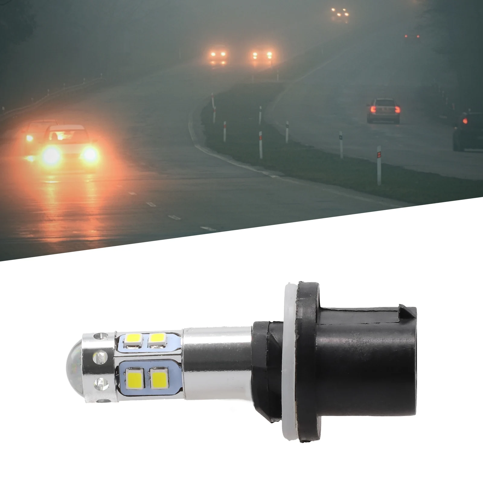 2X NEW 880 100W 3000K 100W/SET 360° Beam Angle Code:880 DC 12V To 24V Driving Bulb Fog Light Brand New  2X NEW