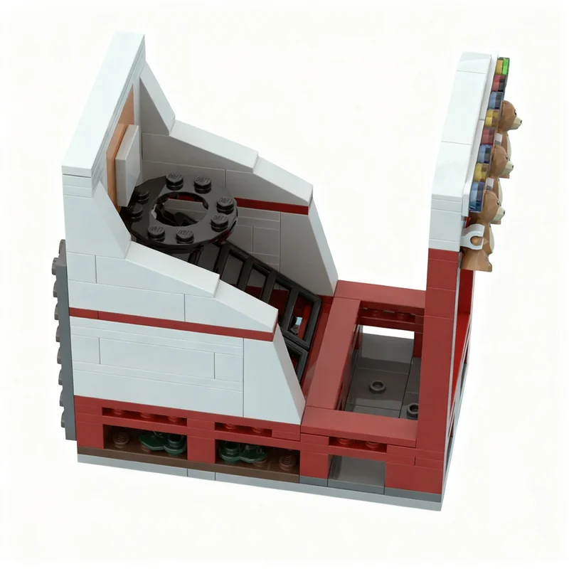 148 pièces MOC Basket-ball Parc d'attractions Jeu Créateur Modèle Briques de construction Jouets Construction Cadeau de Noël Éducation Briques Enfants