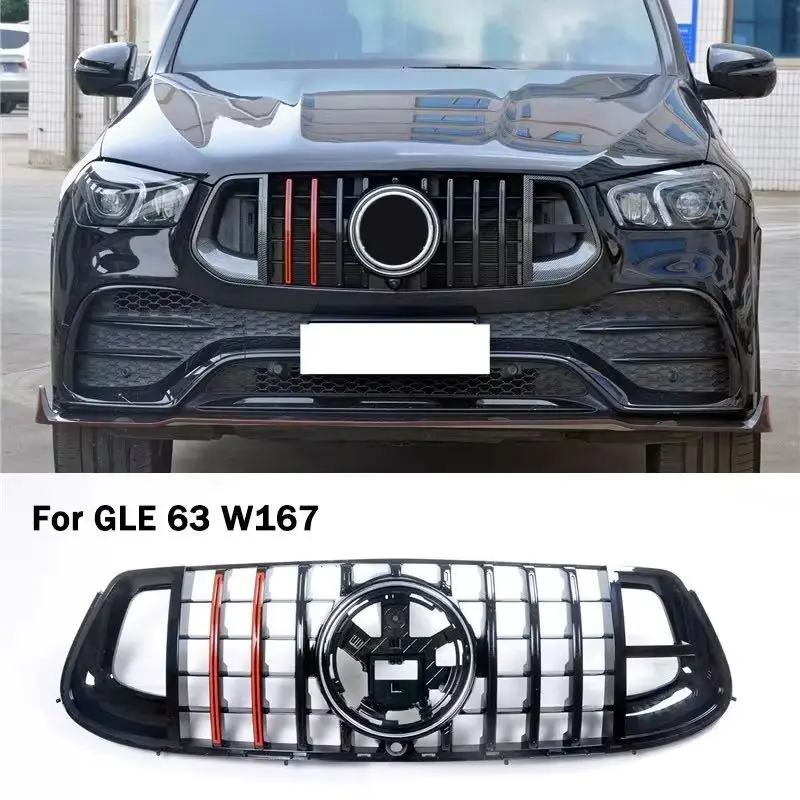 

For Mercedes Benz GLE63 W167 C167 2020-2024 Year Front Grille Grill Bumper Radiator Grills